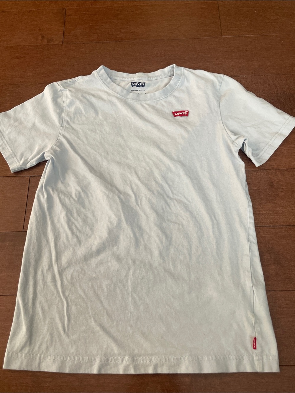 Levi's Kids Light Blue Short-Sleeve Tee with Red Logo